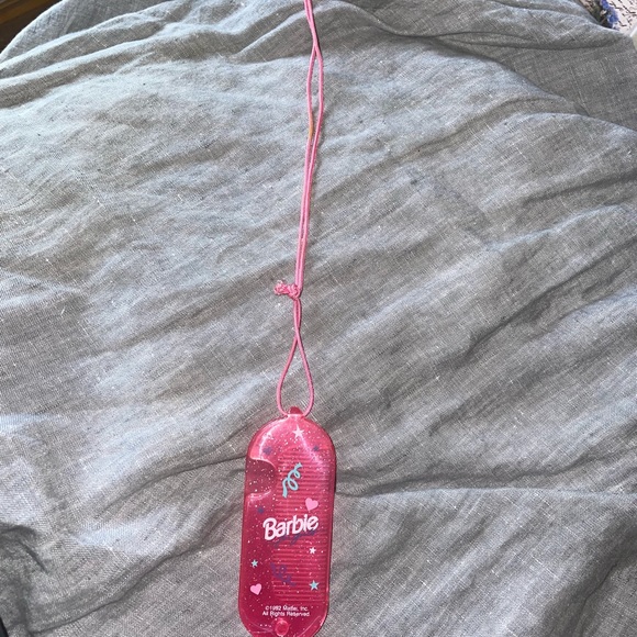 Barbie Jewelry - Vintage 90s Barbie pink comb necklace